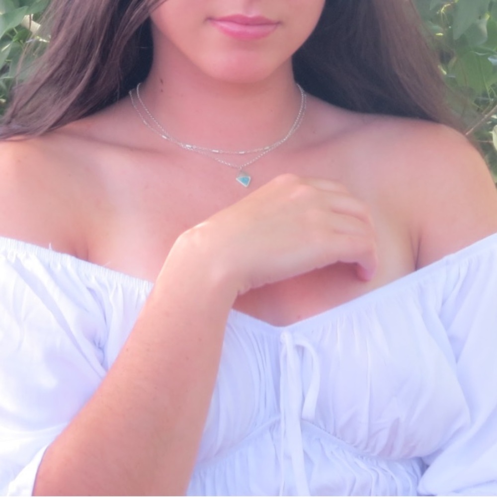 LA Hearts White Crop Top Puffy Sleeves